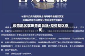 疫情地区数据查询系统/疫情疫区查询