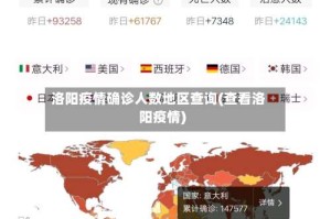 洛阳疫情确诊人数地区查询(查看洛阳疫情)