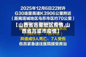 【山西省吕梁地区疫情,山西省吕梁市疫情】