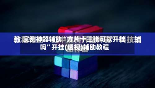 实测神器辅助“方片十三张可以开挂吗”开挂(透视)辅助教程-第1张图片