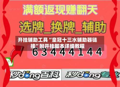 开挂辅助工具“皇冠十三水辅助器链接	”附开挂脚本详细教程-第2张图片