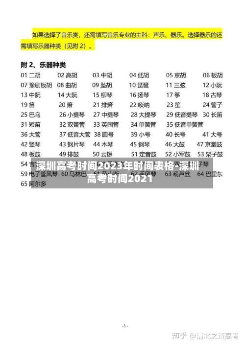深圳高考时间2023年时间表格-深圳高考时间2021-第3张图片